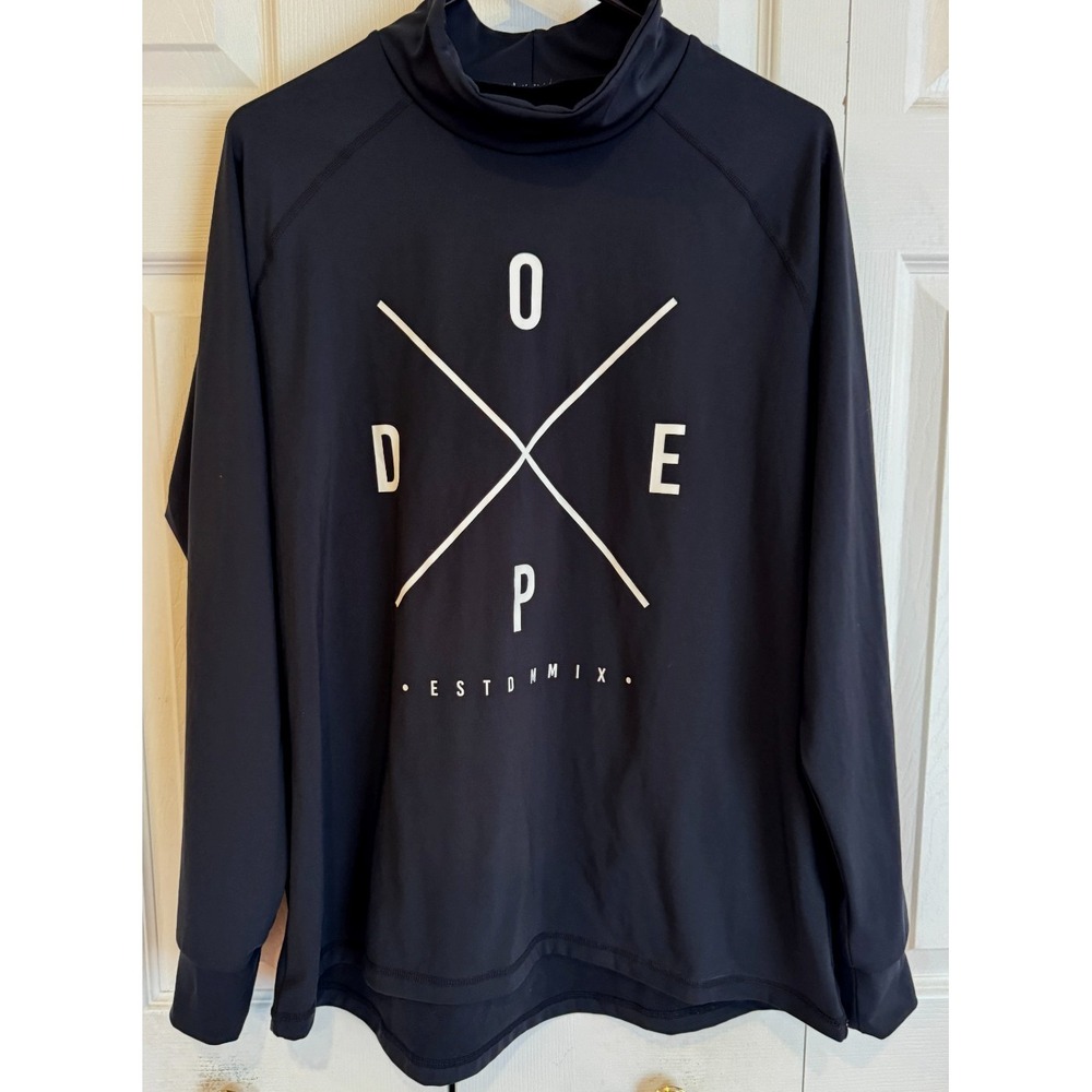 Dope Snuggle Base Layer Top Shirt Ski Black‎ Long Sleeve Men's Size XL